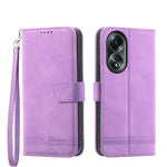 Dierfeng Dream Line TPU + Custodia per telefono in pelle PU, For OPPO A38 4G, For OPPO A58 4G, For OPPO Reno10 Global/Reno10 Pro Global, For OPPO Reno10 Pro+ 5G