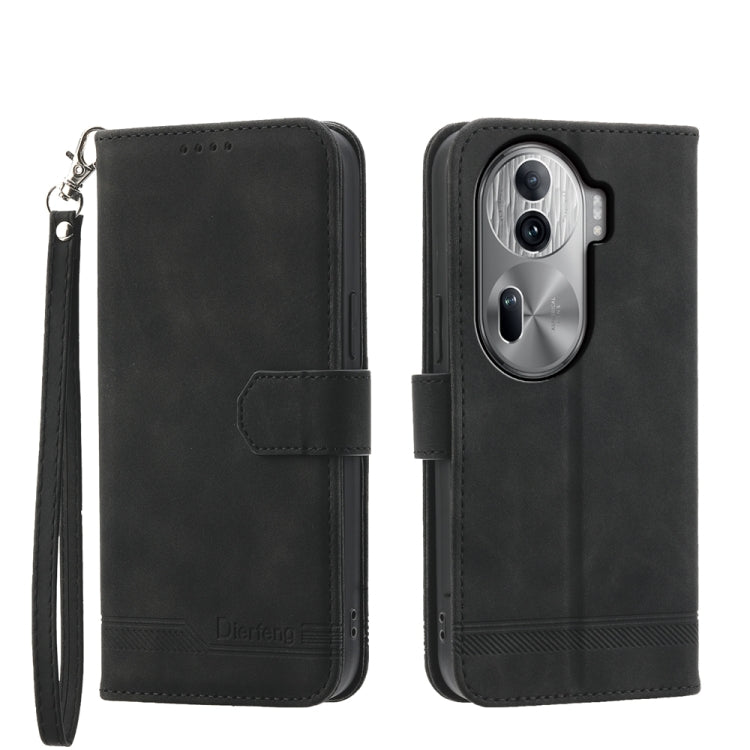 Dierfeng Dream Line TPU + Custodia per telefono in pelle PU, For OPPO Reno13 F 4G / 5G, For OPPO Reno11 Pro China, For OPPO Reno11 China, For OPPO A2