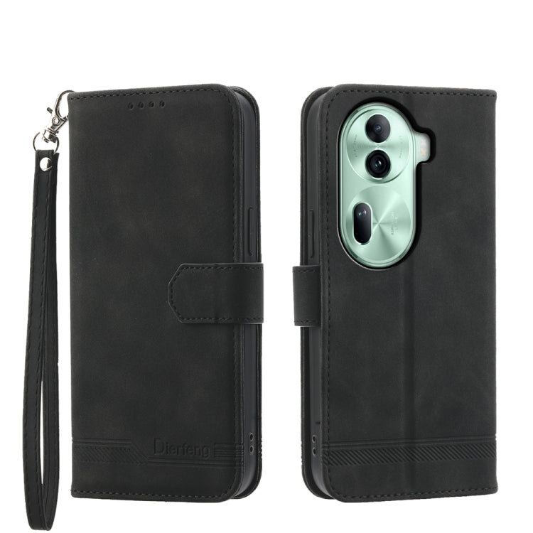 Dierfeng Dream Line TPU + Custodia per telefono in pelle PU, For OPPO Reno13 F 4G / 5G, For OPPO Reno11 Pro China, For OPPO Reno11 China, For OPPO A2