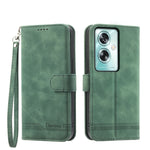 Dierfeng Dream Line TPU + Custodia per telefono in pelle PU, For OPPO A78 5G Global/A58x Global/A1x 5G, For OPPO A79 5G