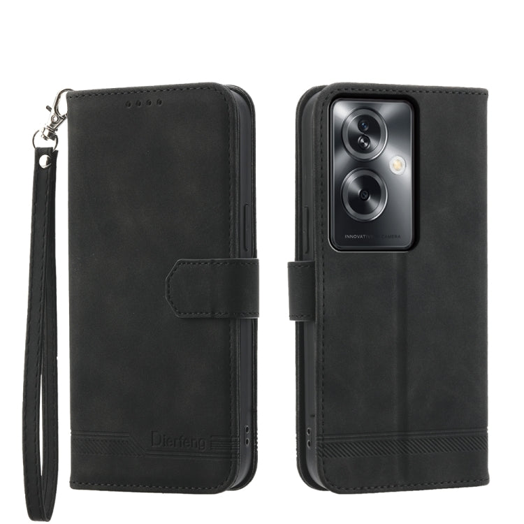 Dierfeng Dream Line TPU + Custodia per telefono in pelle PU, For OPPO Reno13 F 4G / 5G, For OPPO Reno11 Pro China, For OPPO Reno11 China, For OPPO A2