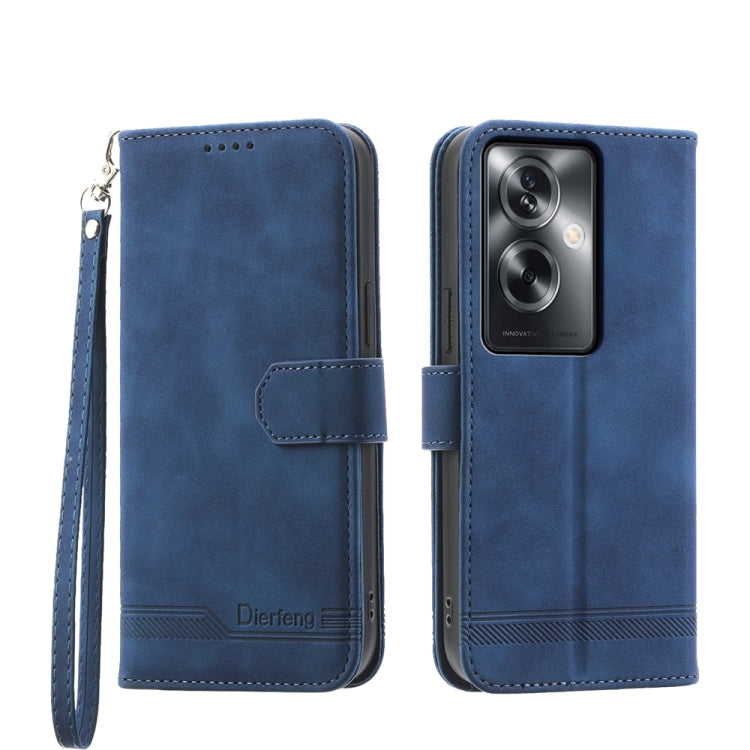 Dierfeng Dream Line TPU + Custodia per telefono in pelle PU, For OPPO Reno13 F 4G / 5G, For OPPO Reno11 Pro China, For OPPO Reno11 China, For OPPO A2