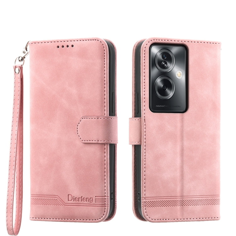 Dierfeng Dream Line TPU + Custodia per telefono in pelle PU, For OPPO Reno13 F 4G / 5G, For OPPO Reno11 Pro China, For OPPO Reno11 China, For OPPO A2