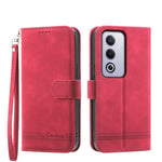 Dierfeng Dream Line TPU + Custodia per telefono in pelle PU, For OPPO Reno14 Global / Reno14 F 5G, For OPPO A5x 5G / A3 4G / 5G / A3x 4G / 5G, For OPPO A5 5G Global / A3 Pro 5G, For OPPO A5 PRO 5G Global