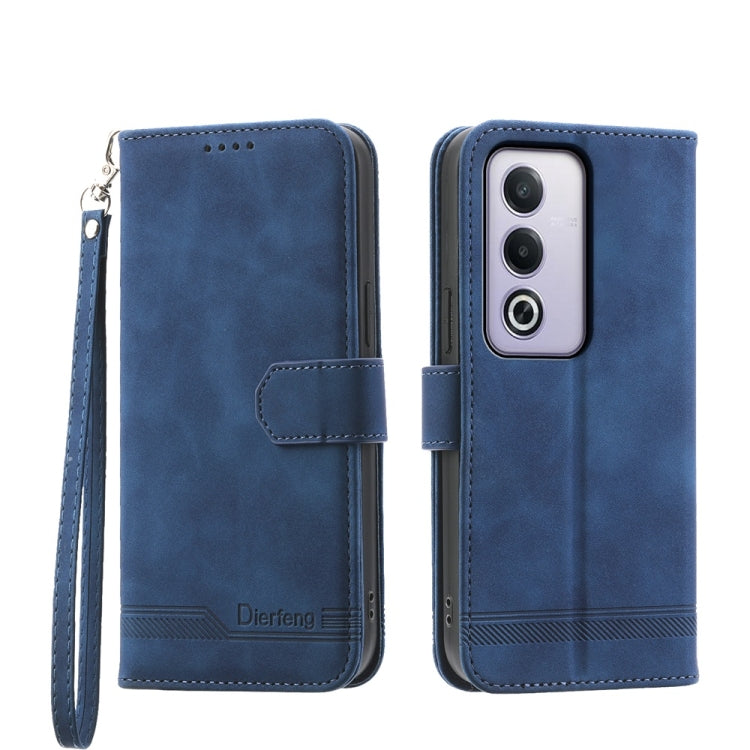 Dierfeng Dream Line TPU + Custodia per telefono in pelle PU, For OPPO Reno14 Global / Reno14 F 5G, For OPPO A5x 5G / A3 4G / 5G / A3x 4G / 5G, For OPPO A5 5G Global / A3 Pro 5G, For OPPO A5 PRO 5G Global