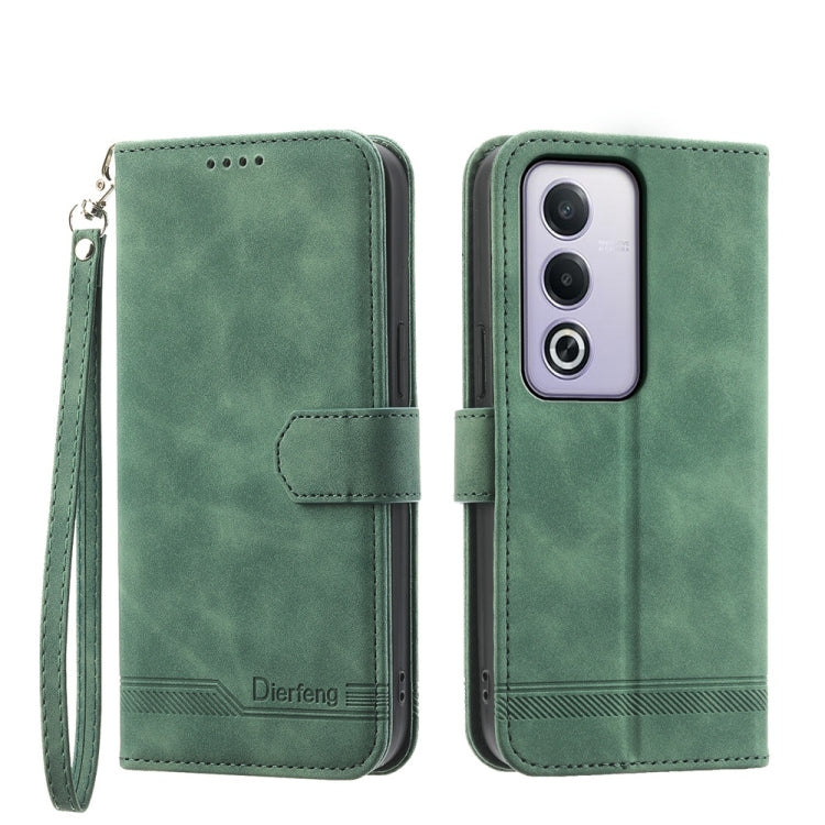 Dierfeng Dream Line TPU + Custodia per telefono in pelle PU, For OPPO Reno14 Global / Reno14 F 5G, For OPPO A5x 5G / A3 4G / 5G / A3x 4G / 5G, For OPPO A5 5G Global / A3 Pro 5G, For OPPO A5 PRO 5G Global