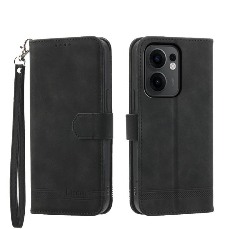 Dierfeng Dream Line TPU + Custodia per telefono in pelle PU, For OPPO Reno13 F 4G / 5G, For OPPO Reno11 Pro China, For OPPO Reno11 China, For OPPO A2