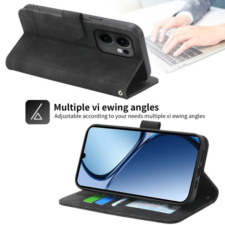 Dierfeng Dream Line TPU + Custodia per telefono in pelle PU, For OPPO Reno13 F 4G / 5G, For OPPO Reno11 Pro China, For OPPO Reno11 China, For OPPO A2