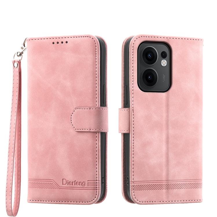 Dierfeng Dream Line TPU + Custodia per telefono in pelle PU, For OPPO Reno13 F 4G / 5G, For OPPO Reno11 Pro China, For OPPO Reno11 China, For OPPO A2