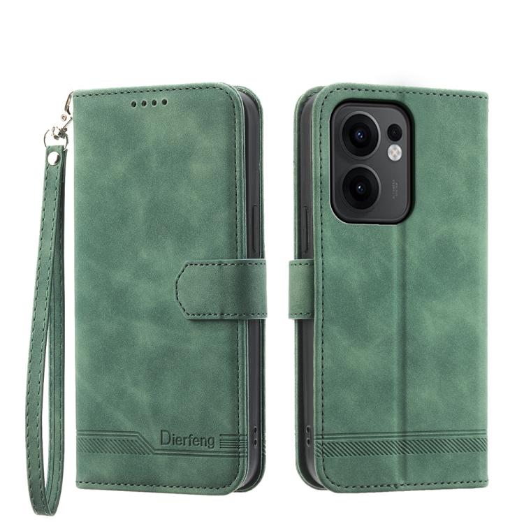 Dierfeng Dream Line TPU + Custodia per telefono in pelle PU, For OPPO Reno13 F 4G / 5G, For OPPO Reno11 Pro China, For OPPO Reno11 China, For OPPO A2