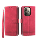 Dierfeng Dream Line TPU + Custodia per telefono in pelle PU, For OPPO Reno14 Global / Reno14 F 5G, For OPPO A5x 5G / A3 4G / 5G / A3x 4G / 5G, For OPPO A5 5G Global / A3 Pro 5G, For OPPO A5 PRO 5G Global