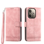 Dierfeng Dream Line TPU + Custodia per telefono in pelle PU, For OPPO Reno14 Global / Reno14 F 5G, For OPPO A5x 5G / A3 4G / 5G / A3x 4G / 5G, For OPPO A5 5G Global / A3 Pro 5G, For OPPO A5 PRO 5G Global