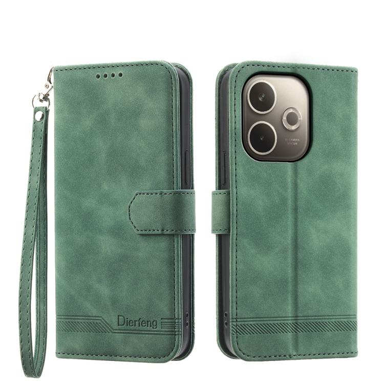 Dierfeng Dream Line TPU + Custodia per telefono in pelle PU, For OPPO Reno14 Global / Reno14 F 5G, For OPPO A5x 5G / A3 4G / 5G / A3x 4G / 5G, For OPPO A5 5G Global / A3 Pro 5G, For OPPO A5 PRO 5G Global