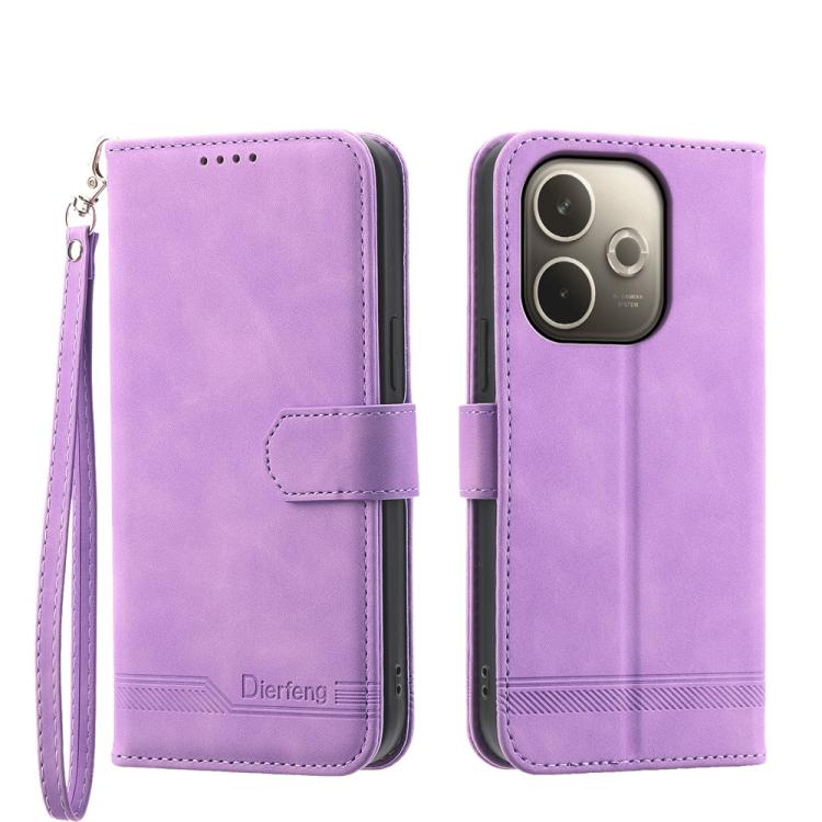 Dierfeng Dream Line TPU + Custodia per telefono in pelle PU, For OPPO Reno14 Global / Reno14 F 5G, For OPPO A5x 5G / A3 4G / 5G / A3x 4G / 5G, For OPPO A5 5G Global / A3 Pro 5G, For OPPO A5 PRO 5G Global