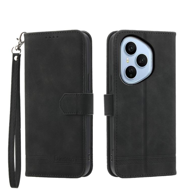 Dierfeng Dream Line TPU + Custodia per telefono in pelle PU, For OPPO Reno14 Global / Reno14 F 5G, For OPPO A5x 5G / A3 4G / 5G / A3x 4G / 5G, For OPPO A5 5G Global / A3 Pro 5G, For OPPO A5 PRO 5G Global