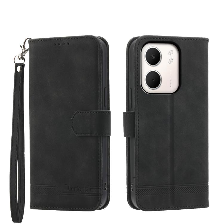Dierfeng Dream Line TPU + Custodia per telefono in pelle PU, For OPPO Reno14 Global / Reno14 F 5G, For OPPO A5x 5G / A3 4G / 5G / A3x 4G / 5G, For OPPO A5 5G Global / A3 Pro 5G, For OPPO A5 PRO 5G Global