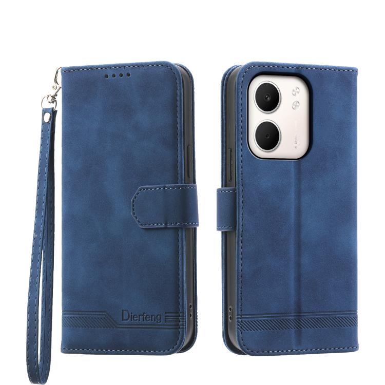 Dierfeng Dream Line TPU + Custodia per telefono in pelle PU, For OPPO Reno14 Global / Reno14 F 5G, For OPPO A5x 5G / A3 4G / 5G / A3x 4G / 5G, For OPPO A5 5G Global / A3 Pro 5G, For OPPO A5 PRO 5G Global