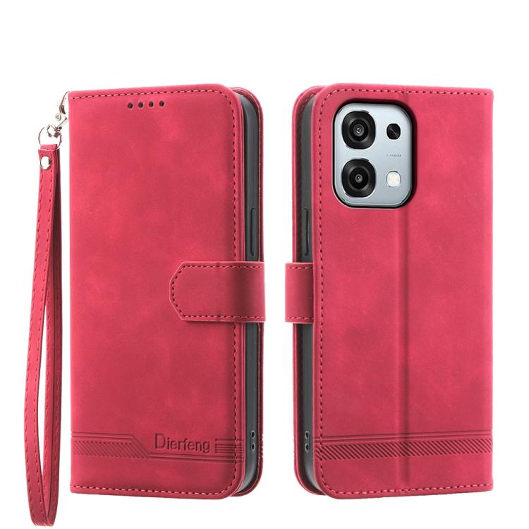 Dierfeng Dream Line TPU + Custodia per telefono in pelle PU, For OPPO Reno15 F 5G, For OPPO Reno15 5G / Reno 15c 5G, For OPPO A6x 5G / A6 5G Global, For OPPO A6 Pro 4G / 5G Global / F31 5G