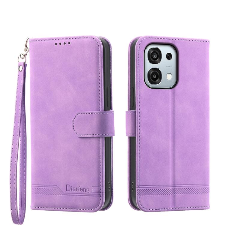 Dierfeng Dream Line TPU + Custodia per telefono in pelle PU, For OPPO Reno15 F 5G, For OPPO Reno15 5G / Reno 15c 5G, For OPPO A6x 5G / A6 5G Global, For OPPO A6 Pro 4G / 5G Global / F31 5G