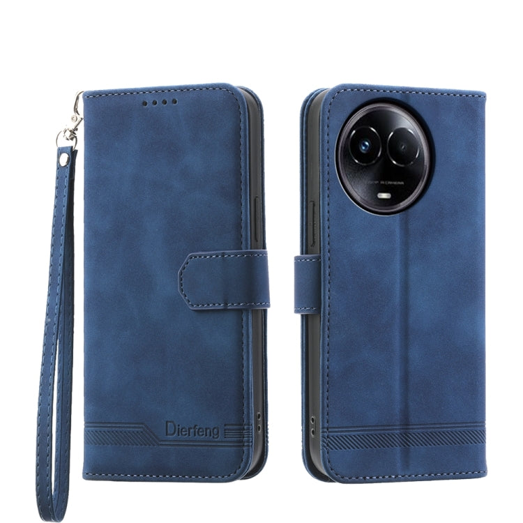 Dierfeng Dream Line TPU + Custodia per telefono in pelle PU, For Realme 11 5G, For Realme 11 Pro 5G / 11 Pro+ 5G