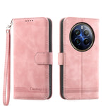 Dierfeng Dream Line TPU + Custodia per telefono in pelle PU, For Realme 12 5G, For Realme 12+, For Realme 12 Pro+, For Realme 11 4G