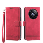 Dierfeng Dream Line TPU + Custodia per telefono in pelle PU, For Realme 12 5G, For Realme 12+, For Realme 12 Pro+, For Realme 11 4G