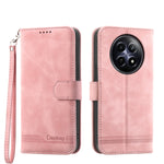 Dierfeng Dream Line TPU + Custodia per telefono in pelle PU, For Realme 12 5G, For Realme 12+, For Realme 12 Pro+, For Realme 11 4G