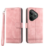 Dierfeng Dream Line TPU + Custodia per telefono in pelle PU, For Realme 14 Pro, For Realme C75 / Realme 14x, For Realme 13+, For Realme GT 6 Global