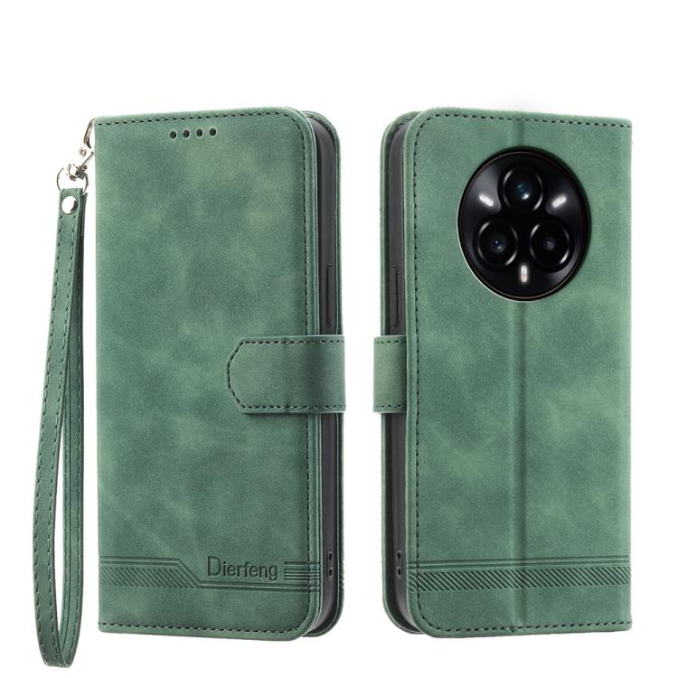 Dierfeng Dream Line TPU + Custodia per telefono in pelle PU, For Realme 15T 5G, For Realme 15 5G / Realme 15 Pro 5G, For Realme 14 / Realme P3 5G, For Realme 14 Pro+