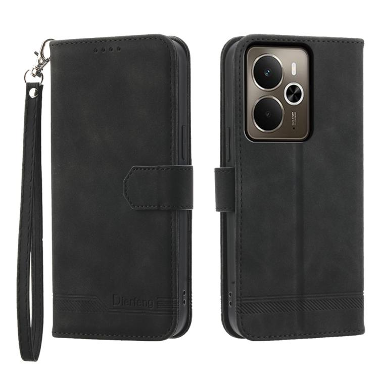 Dierfeng Dream Line TPU + Custodia per telefono in pelle PU, For Realme 15T 5G, For Realme 15 5G / Realme 15 Pro 5G, For Realme 14 / Realme P3 5G, For Realme 14 Pro+