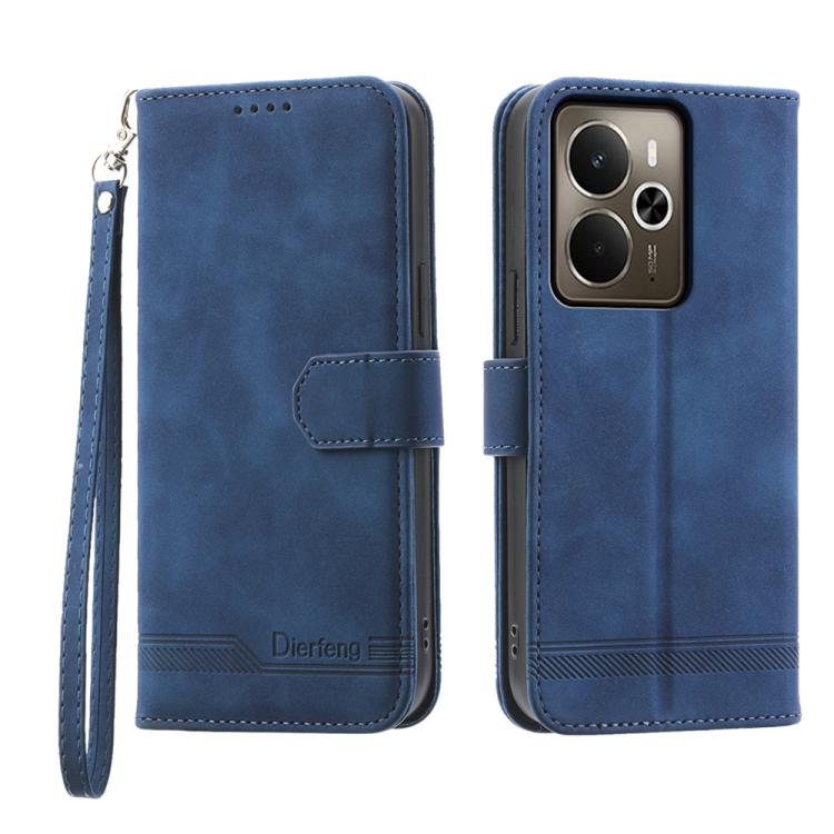 Dierfeng Dream Line TPU + Custodia per telefono in pelle PU, For Realme 15T 5G, For Realme 15 5G / Realme 15 Pro 5G, For Realme 14 / Realme P3 5G, For Realme 14 Pro+