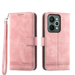 Dierfeng Dream Line TPU + Custodia per telefono in pelle PU, For Realme 15T 5G, For Realme 15 5G / Realme 15 Pro 5G, For Realme 14 / Realme P3 5G, For Realme 14 Pro+