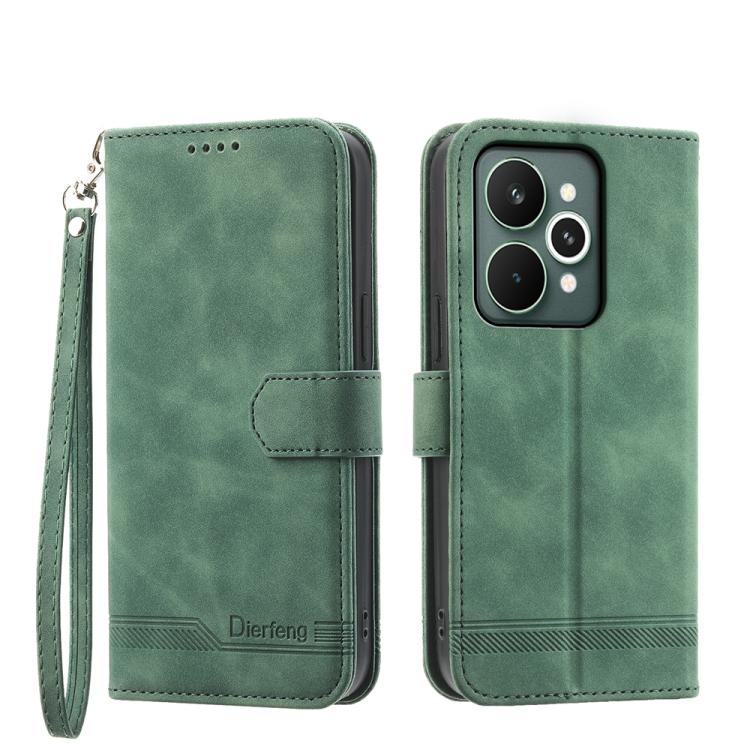 Dierfeng Dream Line TPU + Custodia per telefono in pelle PU, For Realme 15T 5G, For Realme 15 5G / Realme 15 Pro 5G, For Realme 14 / Realme P3 5G, For Realme 14 Pro+