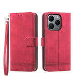 Dierfeng Dream Line TPU + Custodia per telefono in pelle PU, For Realme 15T 5G, For Realme 15 5G / Realme 15 Pro 5G, For Realme 14 / Realme P3 5G, For Realme 14 Pro+