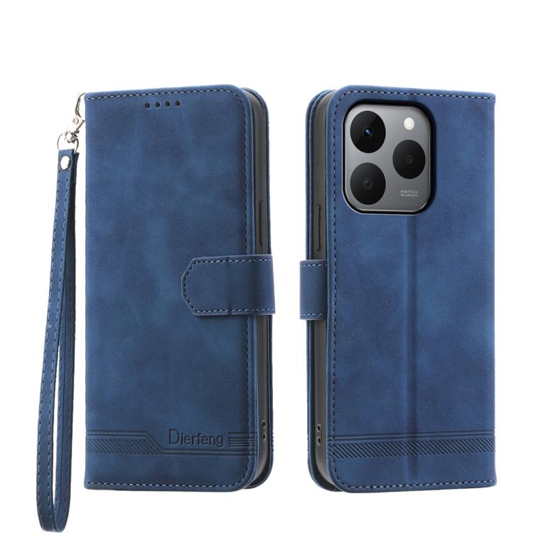 Dierfeng Dream Line TPU + Custodia per telefono in pelle PU, For Realme 15T 5G, For Realme 15 5G / Realme 15 Pro 5G, For Realme 14 / Realme P3 5G, For Realme 14 Pro+