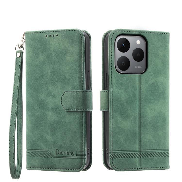 Dierfeng Dream Line TPU + Custodia per telefono in pelle PU, For Realme 15T 5G, For Realme 15 5G / Realme 15 Pro 5G, For Realme 14 / Realme P3 5G, For Realme 14 Pro+