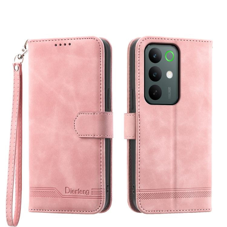 Dierfeng Dream Line TPU + Custodia per telefono in pelle PU, For Realme C100 4G, For Realme 16 5G, For Realme C85 5G / Realme 15x 5G, For Realme C85 Pro 4G