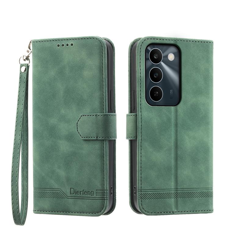 Dierfeng Dream Line TPU + Custodia per telefono in pelle PU, For Realme C100 4G, For Realme 16 5G, For Realme C85 5G / Realme 15x 5G, For Realme C85 Pro 4G