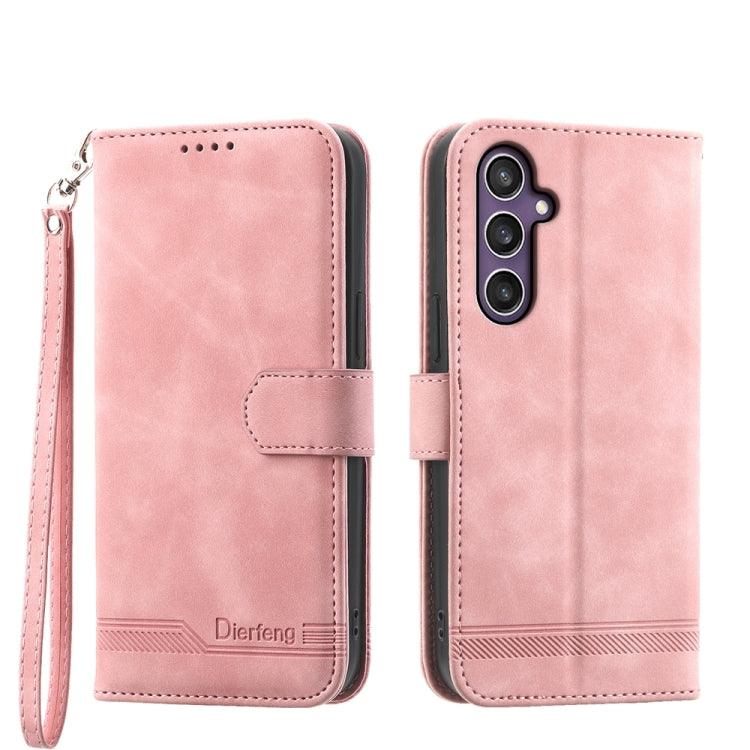 Dierfeng Dream Line TPU + Custodia per telefono in pelle PU, For Samsung Galaxy A35, For Samsung Galaxy S24 Ultra 5G, For Samsung Galaxy S24+ 5G, For Samsung Galaxy S24 5G