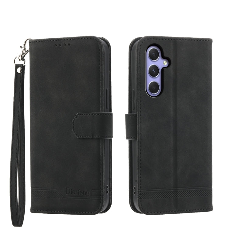 Custodia portafoglio TPU e pelle PU per Samsung Galaxy M55