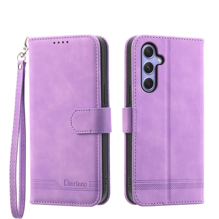 Custodia portafoglio TPU e pelle PU per Samsung Galaxy M55
