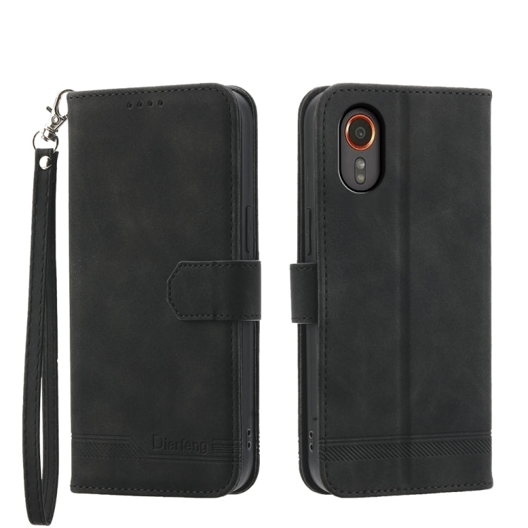 Custodia portafoglio TPU e pelle PU per Samsung Galaxy M55