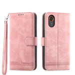 Custodia portafoglio TPU e pelle PU per Samsung Galaxy M55