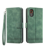 Custodia portafoglio TPU e pelle PU per Samsung Galaxy M55