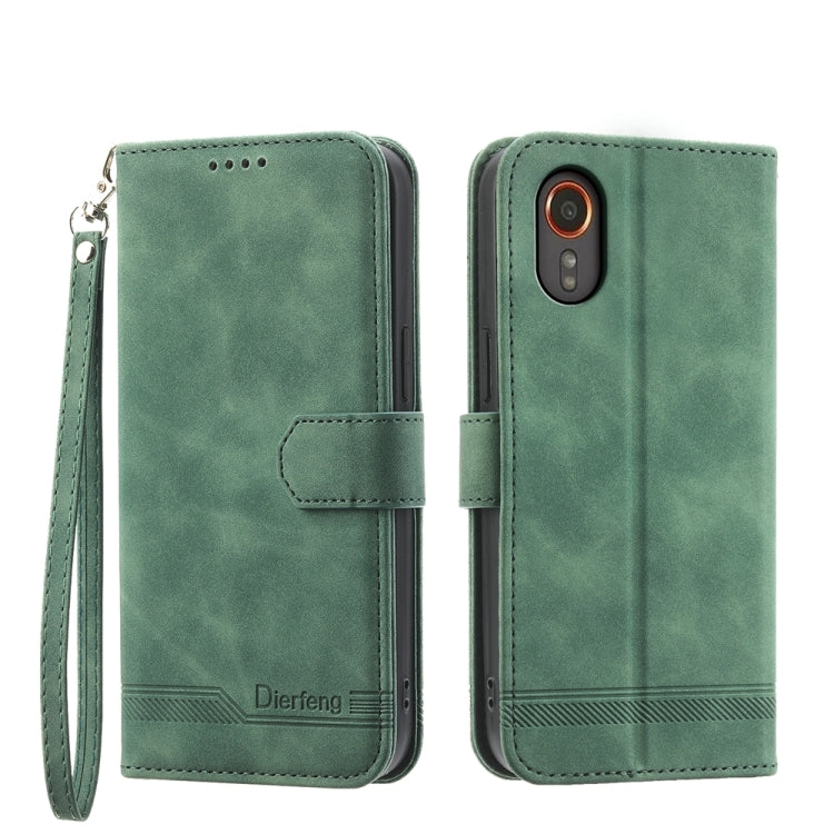 Custodia portafoglio TPU e pelle PU per Samsung Galaxy M55