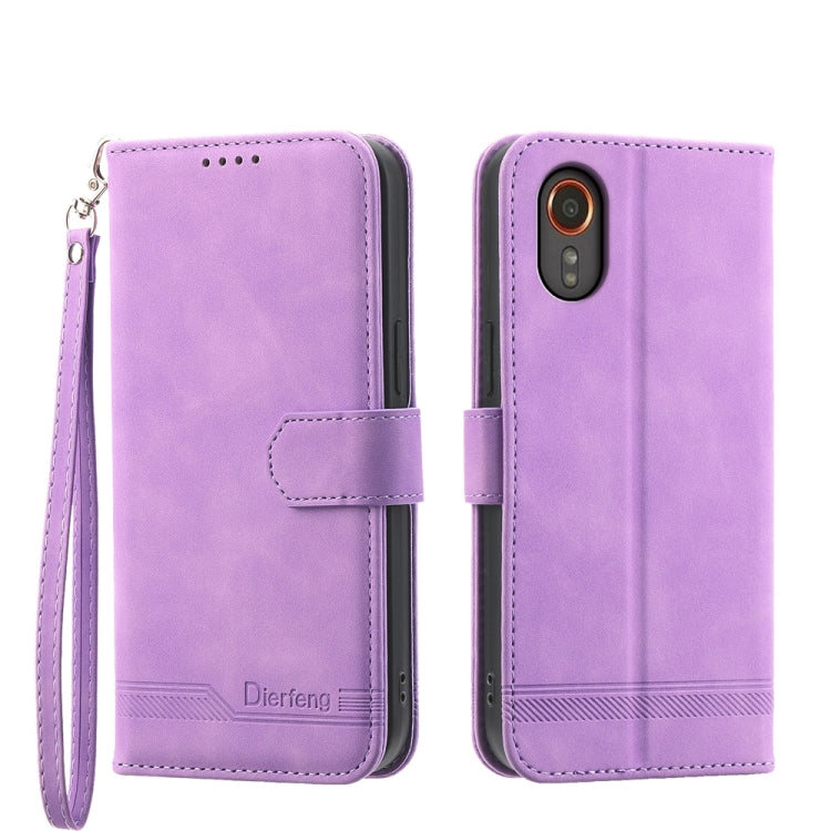 Custodia portafoglio TPU e pelle PU per Samsung Galaxy M55