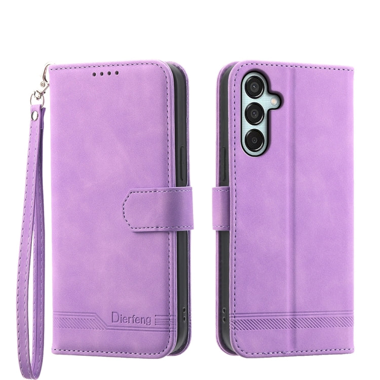 Custodia portafoglio TPU e pelle PU per Samsung Galaxy M55