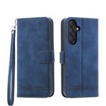 Custodia portafoglio TPU e pelle PU per Samsung Galaxy M55