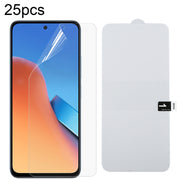 Pellicola idrogel antideflagrante per protezione schermo intero da 25 pezzi, For Xiaomi Redmi 12 / 12R / 12 5G / Note 12R / Poco M6 Pro, For Xiaomi 13T Pro, For Xiaomi Redmi Note 12T Pro, For Xiaomi 13T