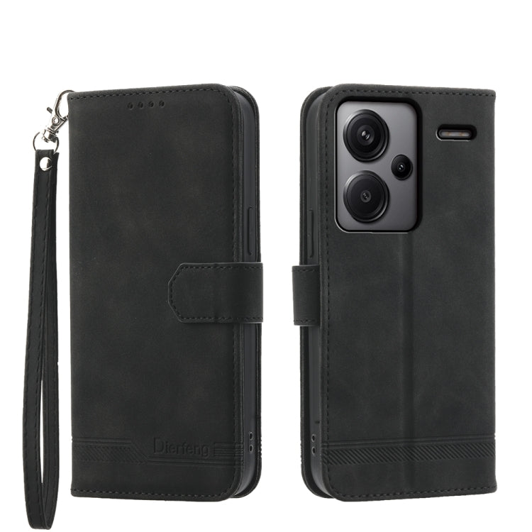 Dierfeng Dream Line TPU + Custodia per telefono in pelle PU, For Xiaomi Redmi Note 13 Pro+, For Xiaomi Redmi Note 13 Pro 5G, For Xiaomi 13T, For Xiaomi Redmi Note 12 Turbo 5G/Poco F5